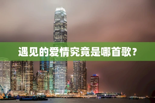 遇见的爱情究竟是哪首歌？