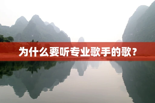 为什么要听专业歌手的歌？