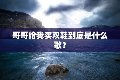 哥哥给我买双鞋到底是什么歌？