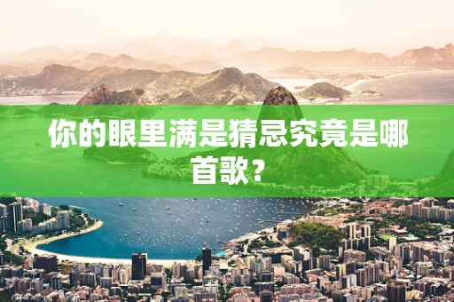 你的眼里满是猜忌究竟是哪首歌？