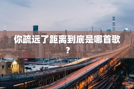 你疏远了距离到底是哪首歌？