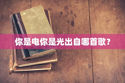 你是电你是光出自哪首歌？
