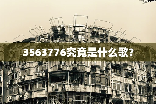3563776究竟是什么歌？