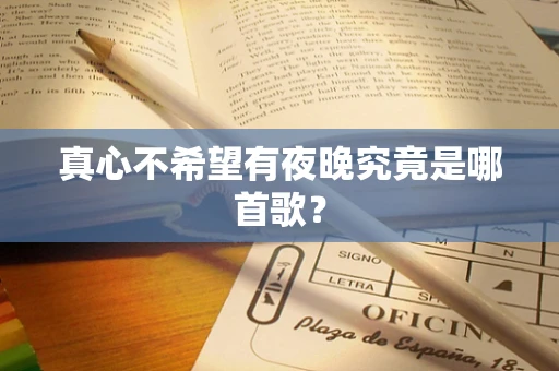 真心不希望有夜晚究竟是哪首歌？