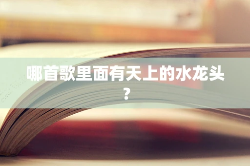哪首歌里面有天上的水龙头？