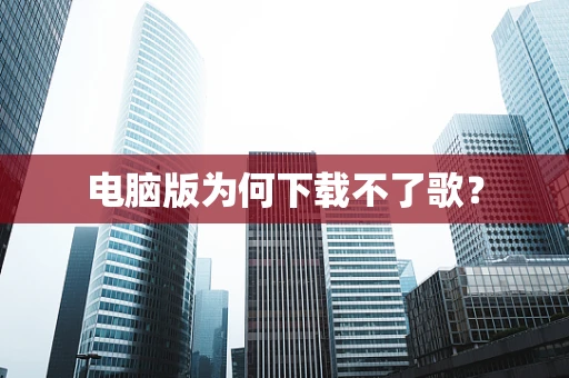 电脑版为何下载不了歌？