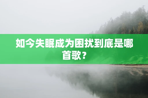 如今失眠成为困扰到底是哪首歌？