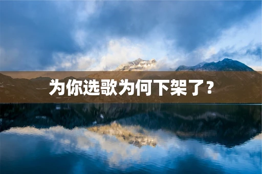 为你选歌为何下架了？
