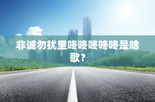 非诚勿扰里咚咚咚咚咚是啥歌？