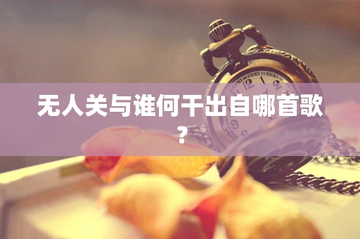 无人关与谁何干出自哪首歌？