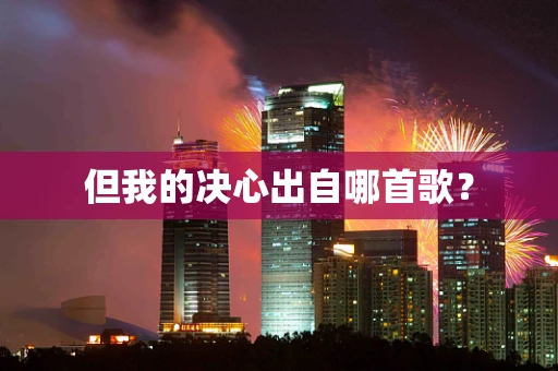 但我的决心出自哪首歌？