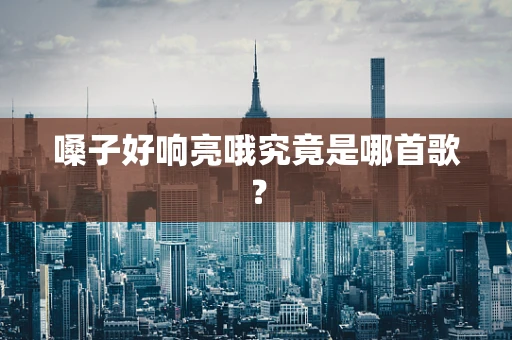 嗓子好响亮哦究竟是哪首歌？