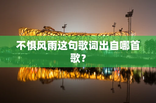 不惧风雨这句歌词出自哪首歌？