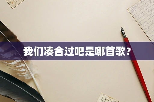 我们凑合过吧是哪首歌？