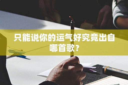 只能说你的运气好究竟出自哪首歌？