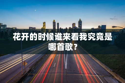 花开的时候谁来看我究竟是哪首歌？