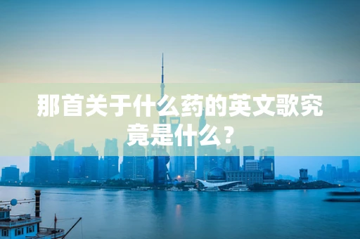 那首关于什么药的英文歌究竟是什么？