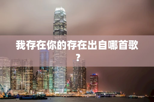 我存在你的存在出自哪首歌？