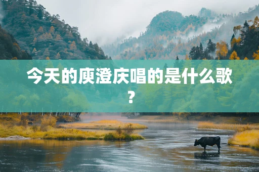 今天的庾澄庆唱的是什么歌？