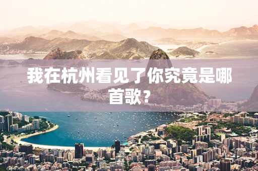 我在杭州看见了你究竟是哪首歌？