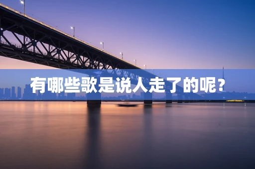 有哪些歌是说人走了的呢？