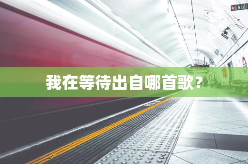 我在等待出自哪首歌？