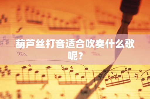 葫芦丝打音适合吹奏什么歌呢？