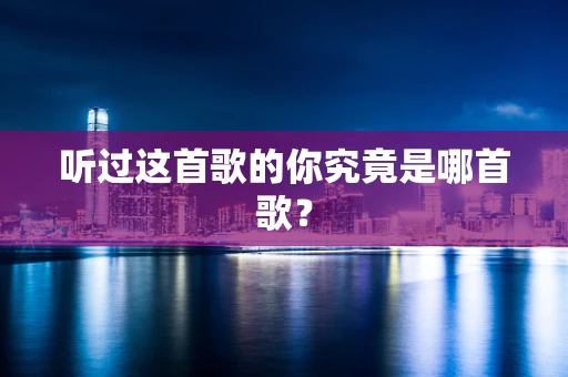 听过这首歌的你究竟是哪首歌？