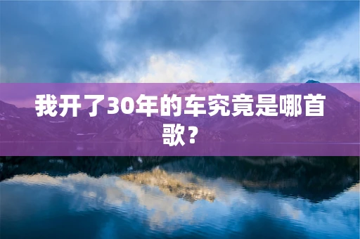 我开了30年的车究竟是哪首歌？