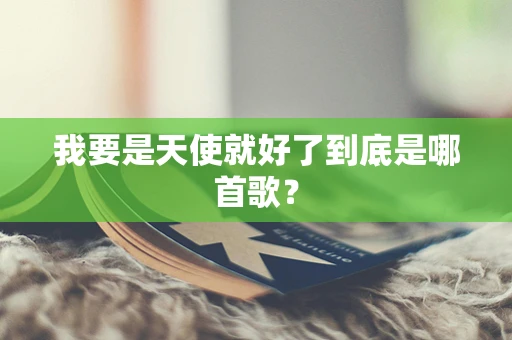 我要是天使就好了到底是哪首歌？