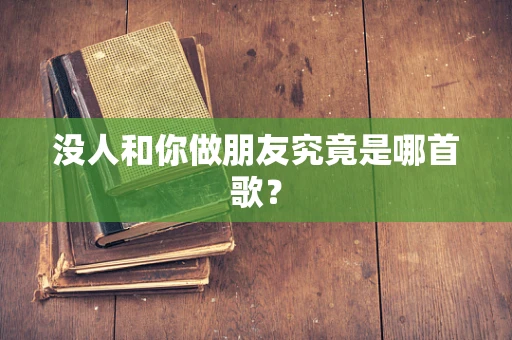 没人和你做朋友究竟是哪首歌？