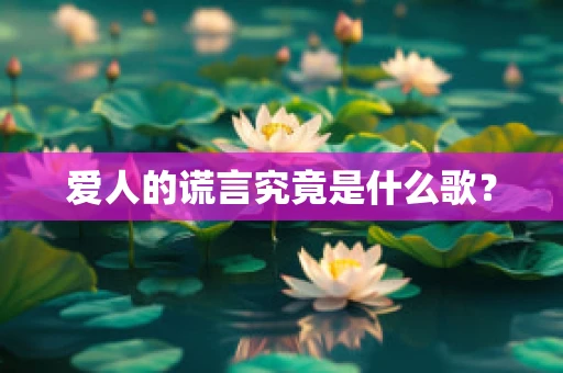 爱人的谎言究竟是什么歌？