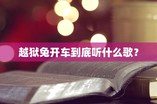 越狱兔开车到底听什么歌？