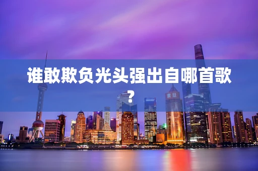 谁敢欺负光头强出自哪首歌？