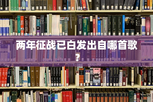两年征战已白发出自哪首歌？