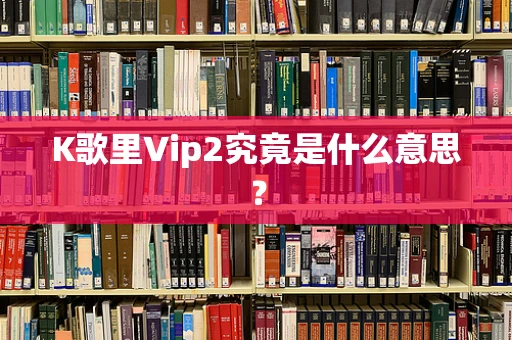 K歌里Vip2究竟是什么意思？