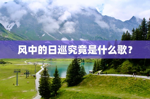 风中的日巡究竟是什么歌？