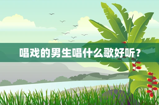 唱戏的男生唱什么歌好听？