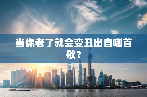 当你老了就会变丑出自哪首歌？