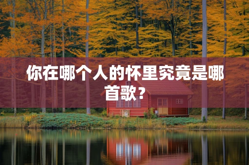 你在哪个人的怀里究竟是哪首歌？