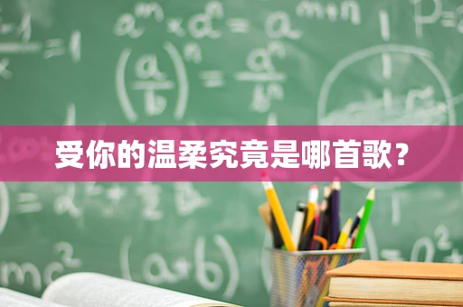 受你的温柔究竟是哪首歌？