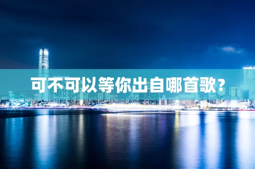 可不可以等你出自哪首歌？