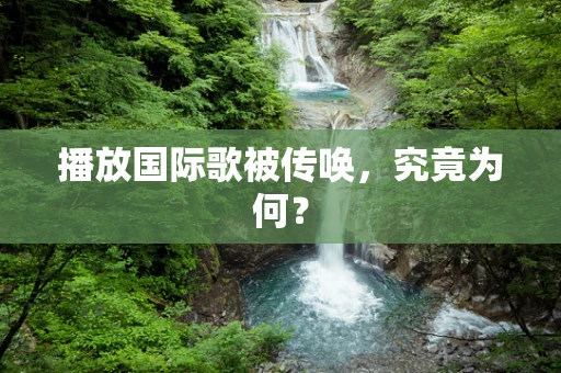播放国际歌被传唤，究竟为何？