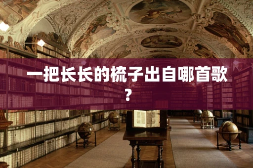 一把长长的梳子出自哪首歌？