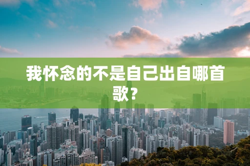我怀念的不是自己出自哪首歌？