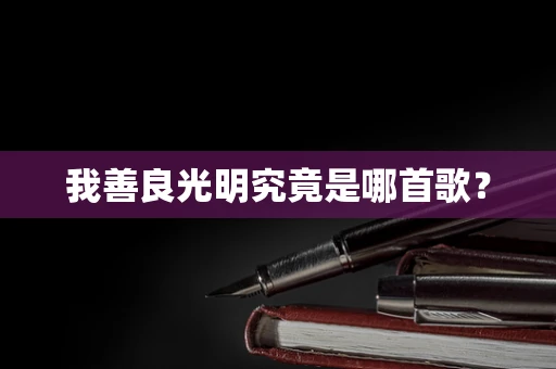 我善良光明究竟是哪首歌？