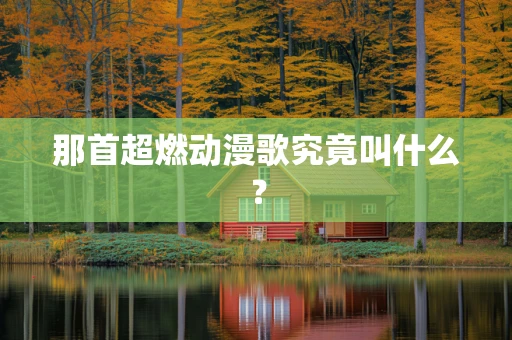 那首超燃动漫歌究竟叫什么？