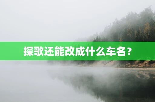 探歌还能改成什么车名？
