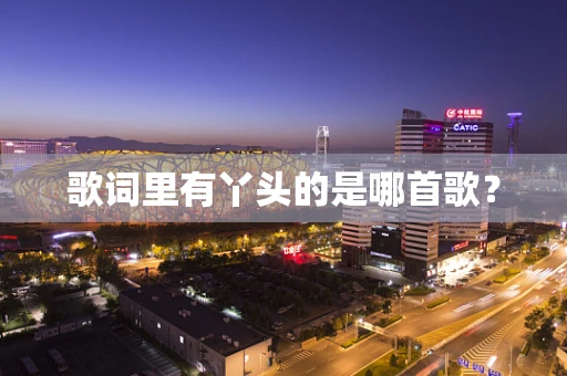 歌词里有丫头的是哪首歌？