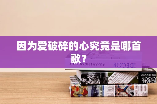 因为爱破碎的心究竟是哪首歌？